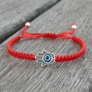 Buddha Gift Handmade Hamsa Symbol Protection Luck String Bracelet