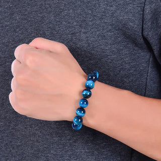 Buddha Gift Blue Tiger Eye Protection Bracelet