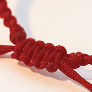 Buddha Gift Handmade Fu Character Charm Luck Fortune Rope Bracelet