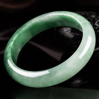 Buddha Gift Natural Jade Fortune Blessing Bangle Bracelet