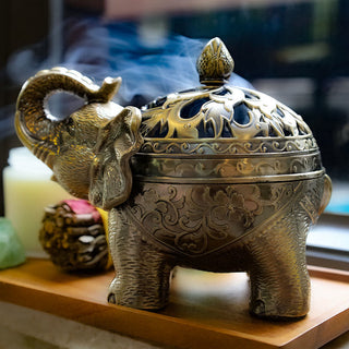 Buddha Gift Elephant Alloy Incense Holder Home Decoration Incense Burner