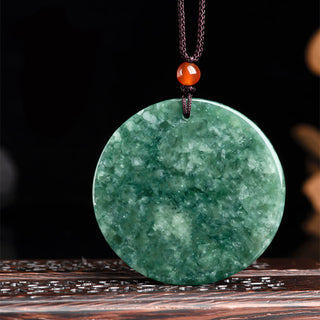 Buddha Gift Natural Jade Kirin Abundance String Necklace Pendant