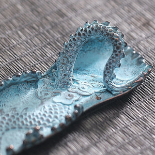 Buddha Gift Auspicious Dragon Strength Alloy Incense Burner Decoration