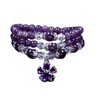 Buddha Gift Tibetan Amethyst Blessing Bracelet