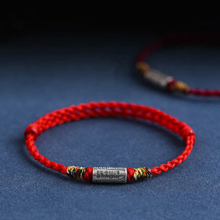 Buddha Gift Handcrafted 925 Sterling Silver Everything Goes Well Design Protection Strength Bracelet Anklet