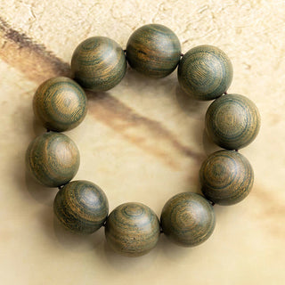 Buddha Gift Tibetan Green Sandalwood Soothing Cure Bracelet