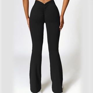 Buddha Gift High Waist Breathable Flare Pants For Sports Fitness Yoga