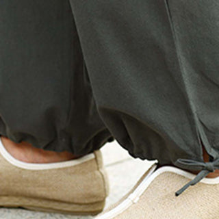 Buddha Gift 2Pcs Half Sleeve V-Neck Shirt Top Pants Meditation Zen Tai Chi Linen Clothing Women's Set