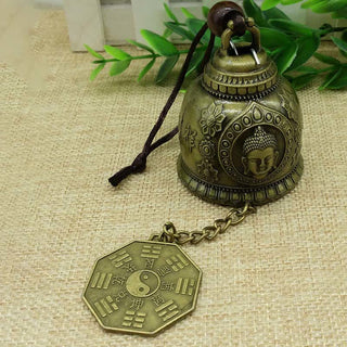 Buddha Gift Feng Shui Buddha Koi Fish Dragon Elephant Wind Chime Bell Luck Wall Hanging Decoration