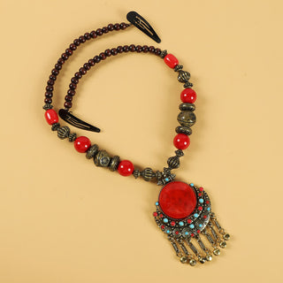 Buddha Gift Tibetan Retro Beads Tassel Hair Decoration Hair Accessories