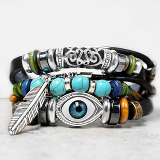 Buddha Gift Tibetan Turquoise Evil Eye Purification Bracelet