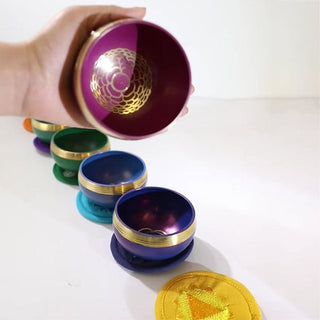 Buddha Gift Tibetan Sound Bowl Handcrafted for Chakra Healing and Mindfulness Meditation Singing Bowl Set