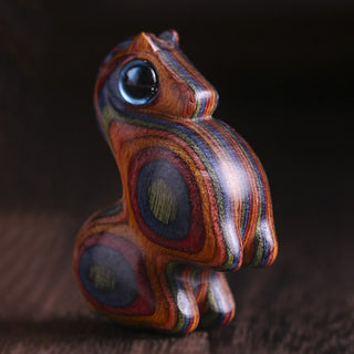 Buddha Gift Small Leaf Red Sandalwood Green Sandalwood Lucky Mini Horse Protection Decoration