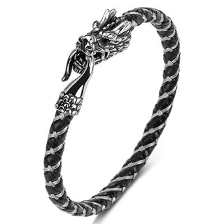 Buddha Gift Dragon Titanium Steel Protection Luck Bracelet