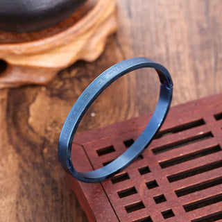 Buddha Gift Titanium Steel Blessing Bracelet Bangle