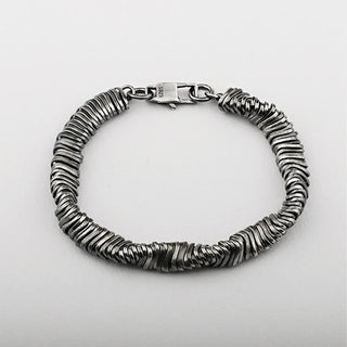 Buddha Gift 925 Sterling Silver Vintage Twisted Design Wealth Healing Chain Bracelet