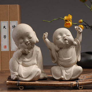 Buddha Gift Tibetan Meditation Buddha Monk Blessing Serenity Resin Home Decoration