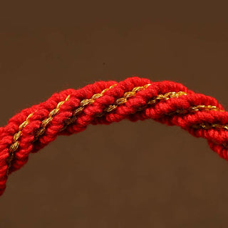 Buddha Gift Tibetan Handmade Luck Protection Thangka Prayer Wheel Bell Charm Braid String Bracelet