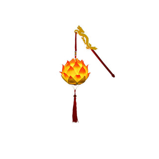 Buddha Gift DIY Lotus Flower Dragon Lantern Tassel Lamp Decoration