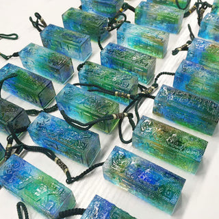 Buddha Gift Feng Shui Handmade Liuli Crystal Art Piece Home Office Decoration