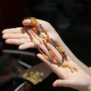 Buddha Gift 108 Beads Natural Red Agate Mala Protection Bracelet
