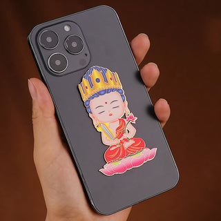 Buddha Gift Chinese Zodiac Natal Buddha Blessing Wealth Fortune Fridge Phone Sticker