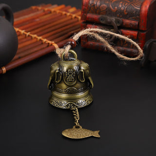 Buddha Gift Feng Shui Buddha Koi Fish Dragon Elephant Wind Chime Bell Luck Wall Hanging Decoration
