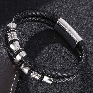 Buddha Gift Layered Leather Weave Fortune Bracelet
