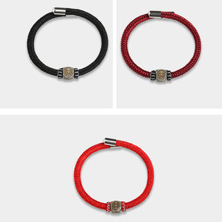 Buddha Gift 925 Sterling Silver Perfect Knot King Kong Knot Faith Strength Bracelet