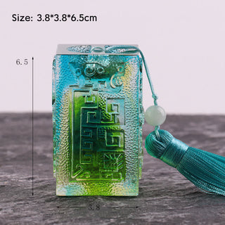 Buddha Gift Feng Shui Handmade Liuli Crystal Art Piece Home Office Decoration