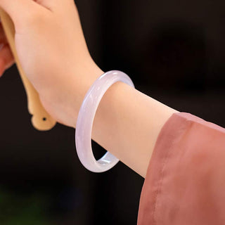 Buddha Gift Natural Chalcedony Harmony Positive Bracelet Bangle