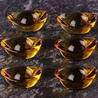 Buddha Gift Handmade Liuli Crystal Treasure Bowl Art Piece Home Decoration