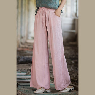 Buddha Gift Plain Wide Leg Pants Dance Women's Yoga Pants With Pockets
