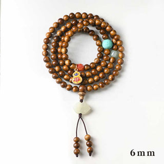 Buddha Gift Tibetan Rosewood Protection Calm Bracelet Mala