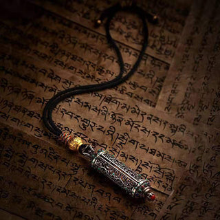 Buddha Gift Tibetan Avalokitesvara Silver Wealth Protection Decoration