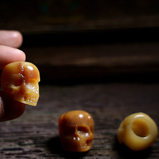 Buddha Gift Tibetan Camel Bone Skull The Lord of the Corpse Forest Protection Necklace Pendant