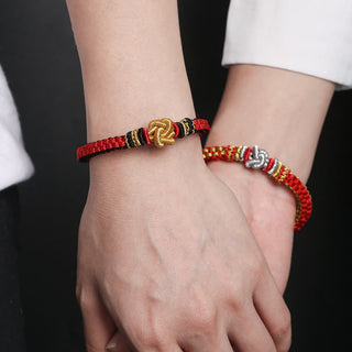 Buddha Gift Colorful Rope True Love Knot Luck Handmade Bracelet