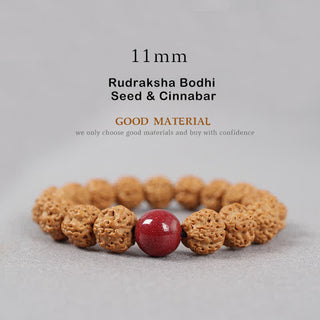 Buddha Gift Tibet Rudraksha Bodhi Seed Dzi Bead Amber Turquoise Wealth Bracelet