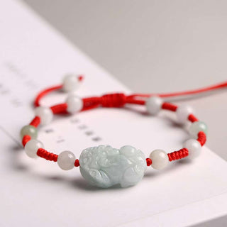 Buddha Gift Natural Jade PiXiu Luck Bracelet
