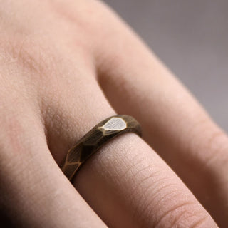 Buddha Gift Tibetan Simple Design Copper Wealth Ring