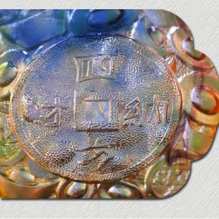 Buddha Gift Handmade Liuli Crystal Treasure Bowl Art Piece Home Decoration