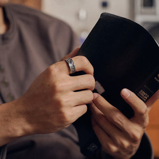 Buddha Gift 999 Sterling Silver Skeleton Pattern Handmade Blessing Ring