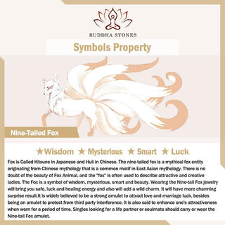 Buddha Gift Mini Nine Tailed Fox Ivory Fruit Protection Home Decoration
