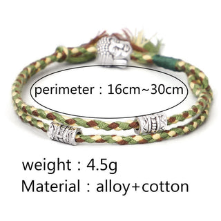Buddha Gift  Head Serenity String Bracelet