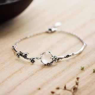 Buddha Gift Plum Blossom Chalcedony Positive Bracelet
