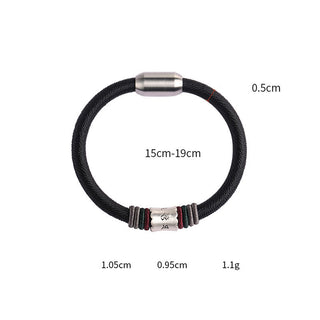 Buddha Gift 999 Sterling Silver Om Mani Padme Hum Peace Magnetic Buckle Bracelet