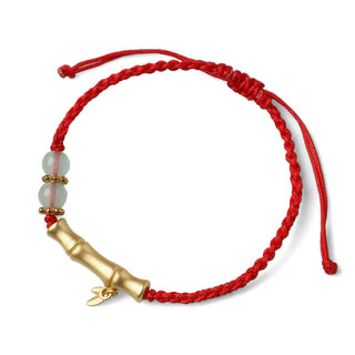 Buddha Gift Bamboo Design Luck Strength Braided Bracelet
