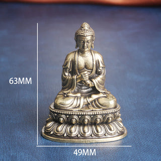 Buddha Gift Tathagata Buddha Serenity Copper Statue Decoration