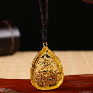 Buddha Gift Tibetan Buddha Liuli Crystal Serenity Necklace Pendant