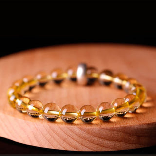 Buddha Gift 925 Sterling Silver Chinese Zodiac Natal Buddha Citrine Protection Bracelet